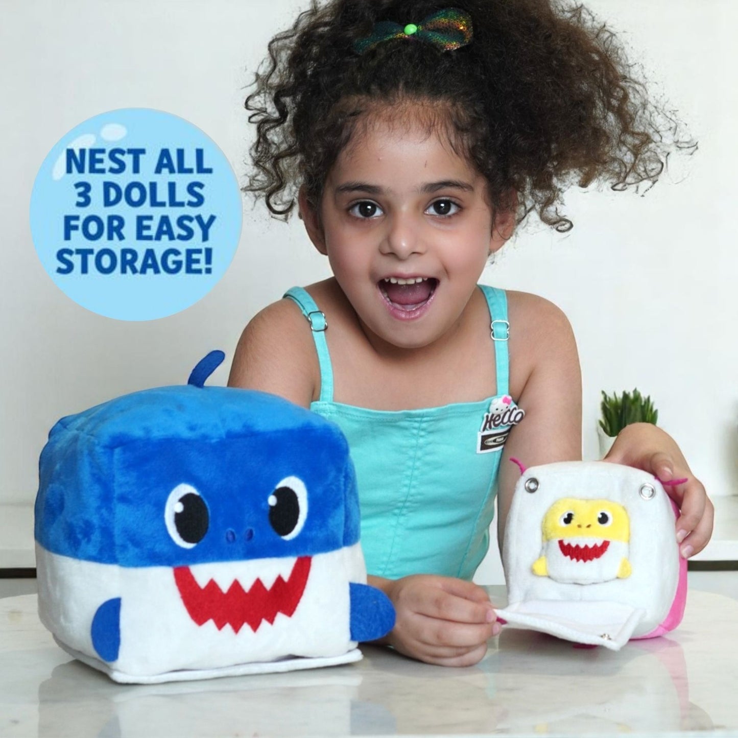 Baby Shark Family Soft Toy Set (Set of 3)
